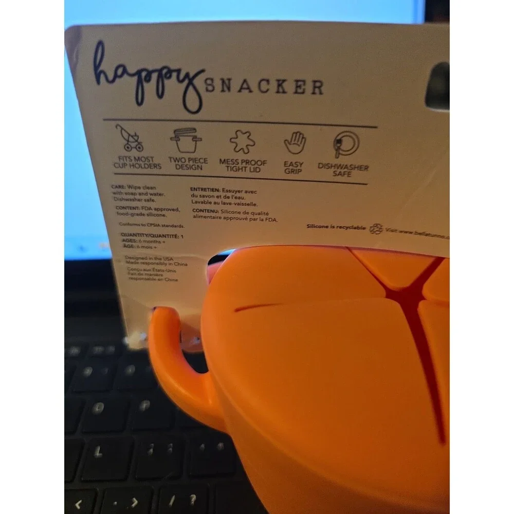 Bella Tunno Happy Snacker – No Spill Snack Queen PINK